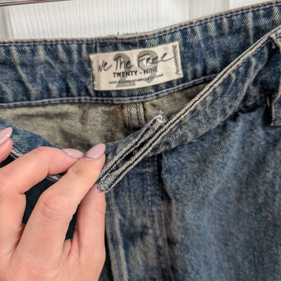 We The Free Dark Blue Flare Jeans - Picture 10 of 13